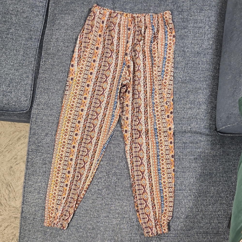 Trendy Multicolor Patterned Women's Joggers